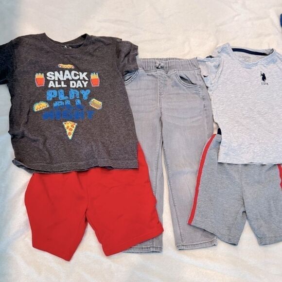 Boys bundle  size 5/5T, Total (10)summer shirts shorts and jeans - Picture 3 of 16
